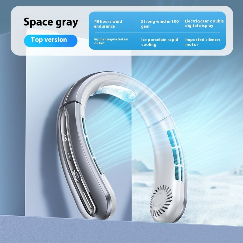 100-Speed USB Neck Fan for Travel Outdoors