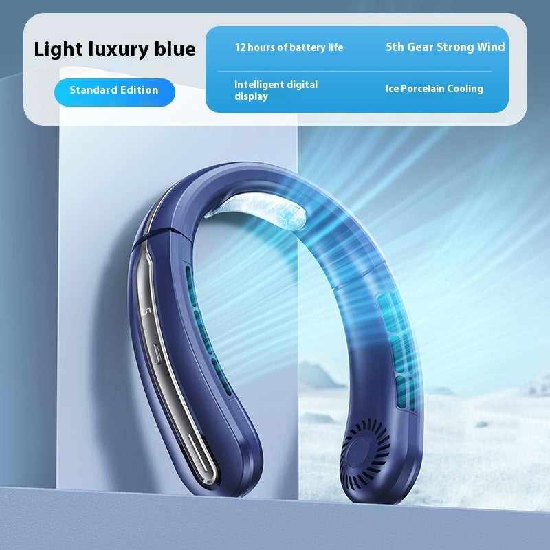 100-Speed USB Neck Fan for Travel Outdoors