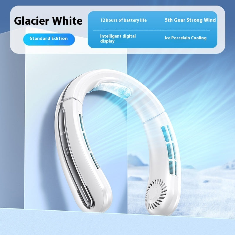 100-Speed USB Neck Fan for Travel Outdoors