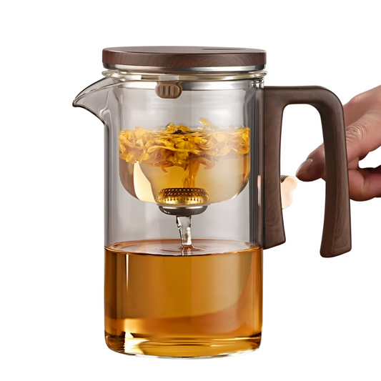 Glass Teapot with Innovative Separation Technology