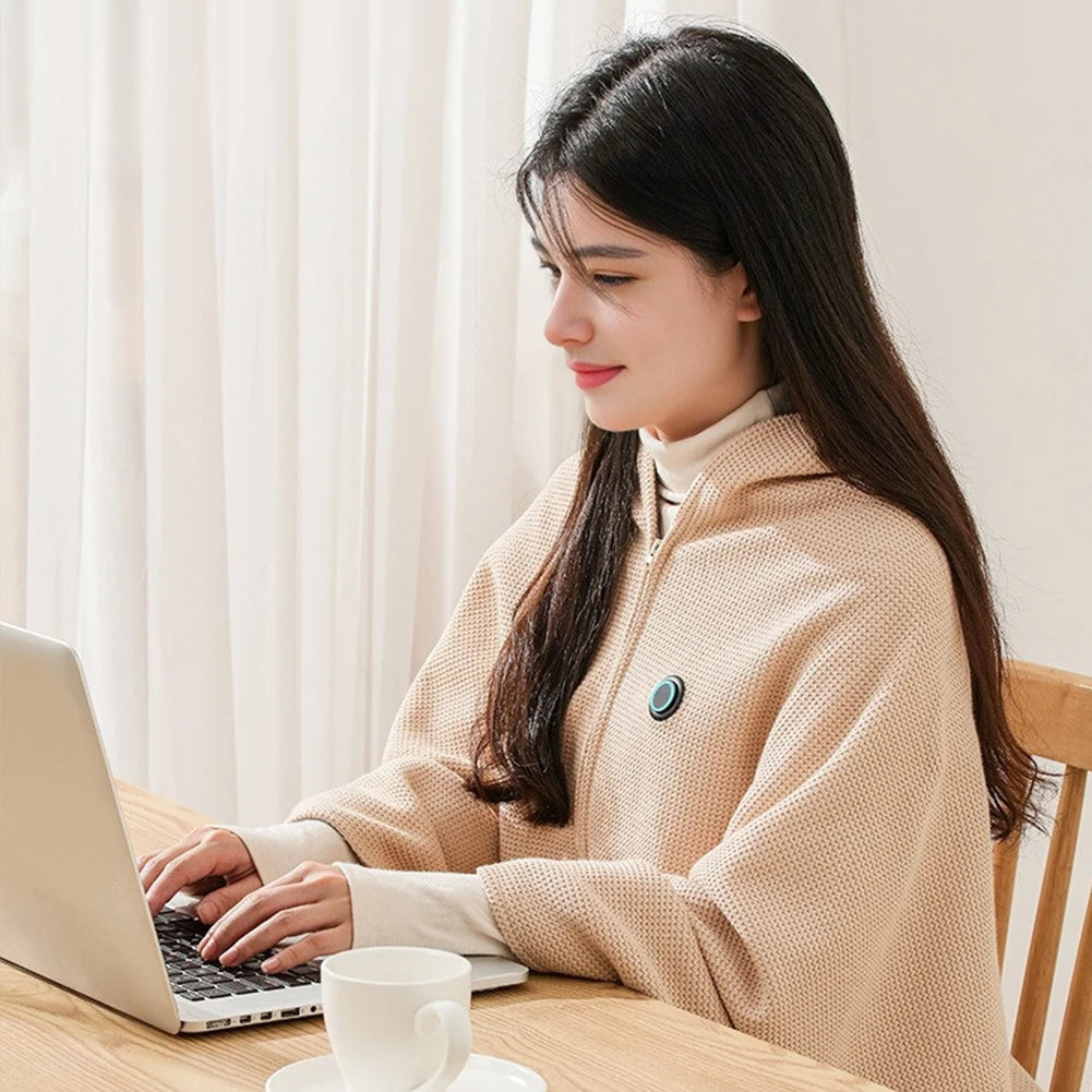 Portable USB Heated Blanket Shawl